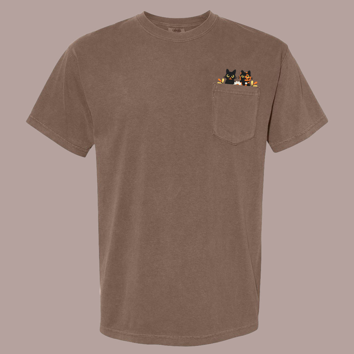 &quot;Halloween Cats&quot; Pocket Tee