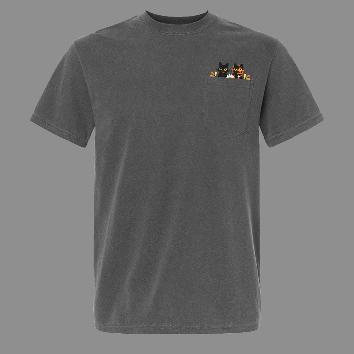 &quot;Halloween Cats&quot; Pocket Tee