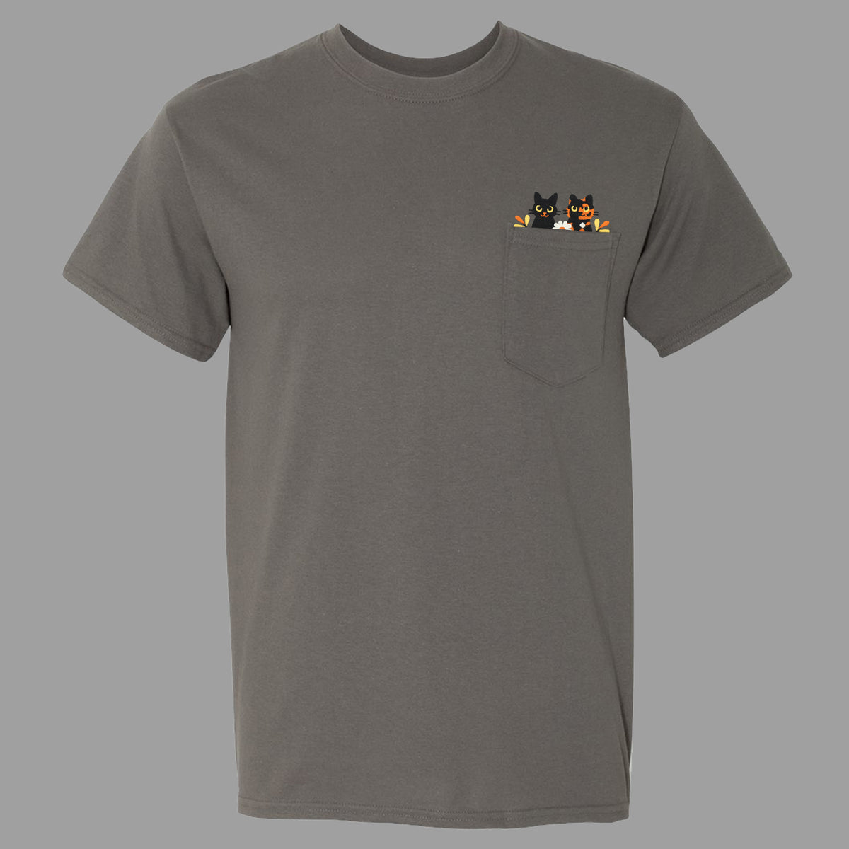 &quot;Halloween Cats&quot; Pocket Tee