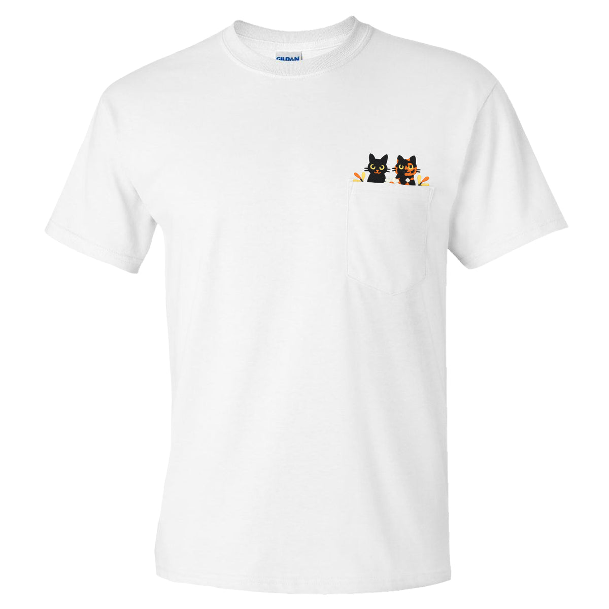 &quot;Halloween Cats&quot; Pocket Tee