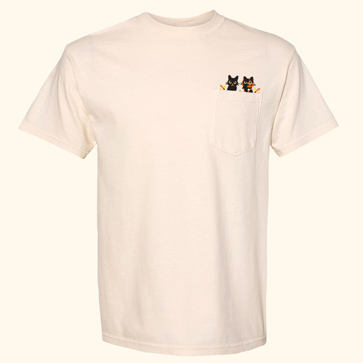 &quot;Halloween Cats&quot; Pocket Tee
