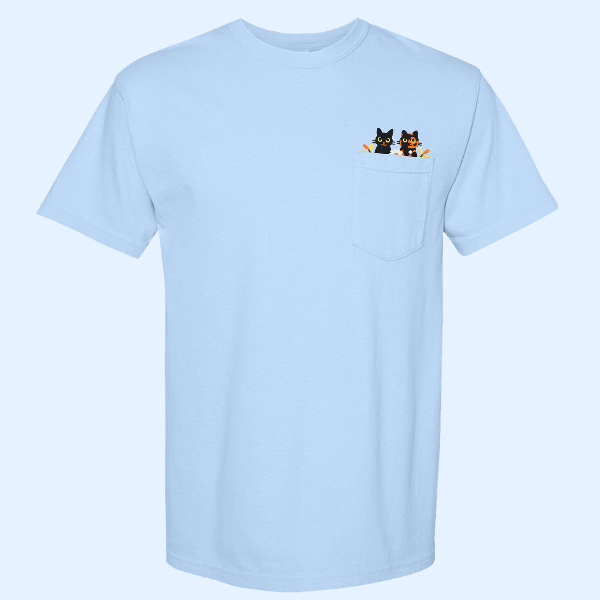 &quot;Halloween Cats&quot; Pocket Tee