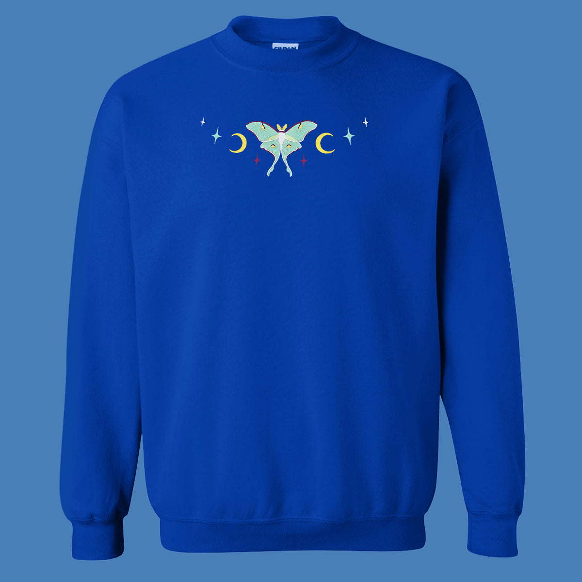 &quot;Luna Moth Mint&quot; Crewneck Sweatshirt