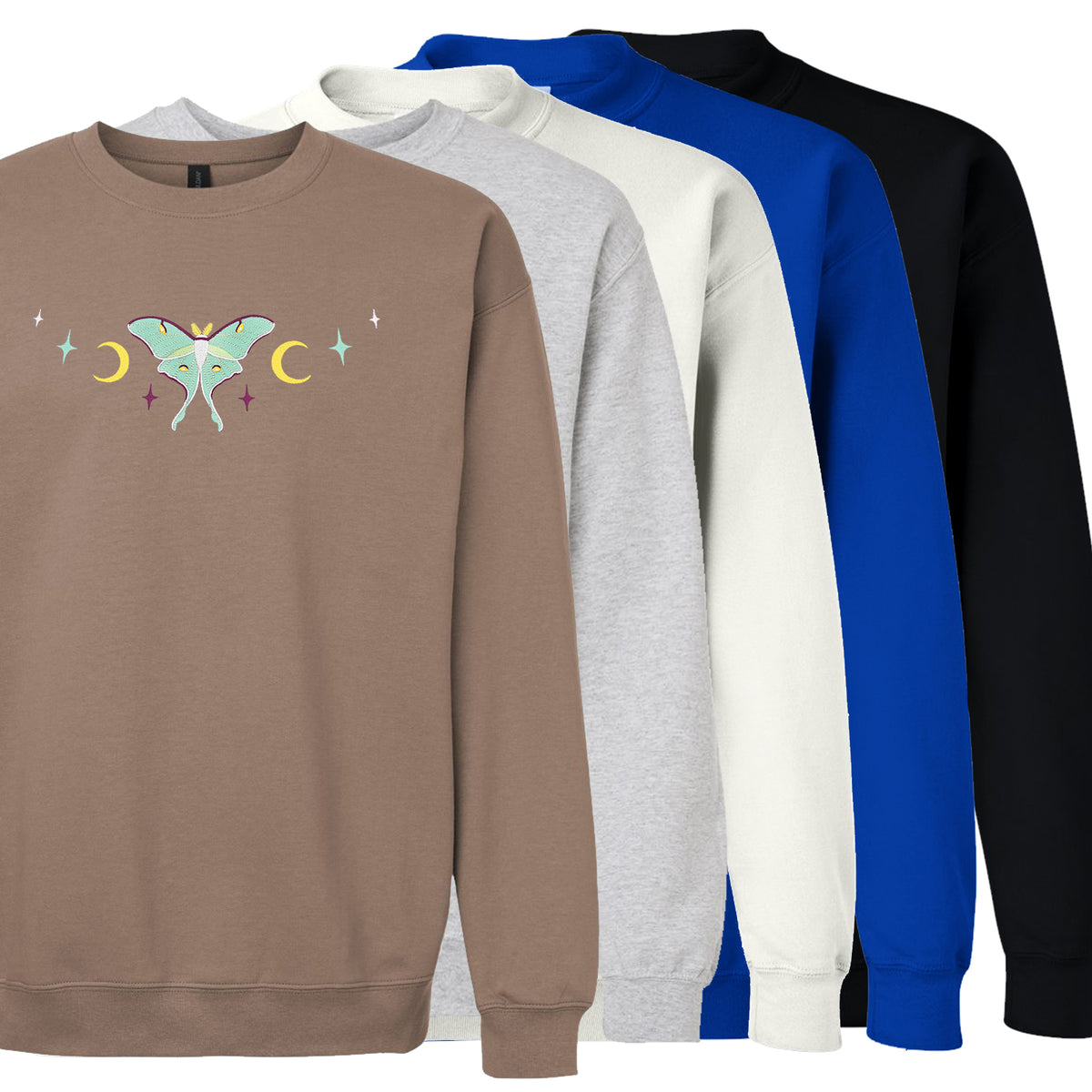 &quot;Luna Moth Mint&quot; Crewneck Sweatshirt