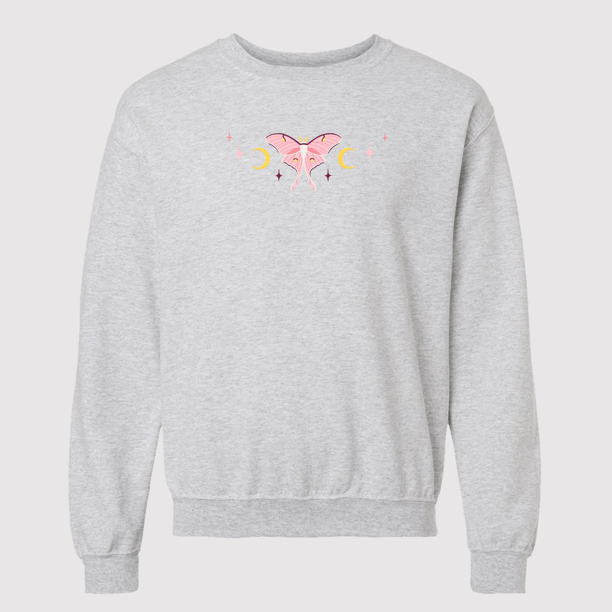 &quot;Luna Moth Pink&quot; Crewneck Sweatshirt