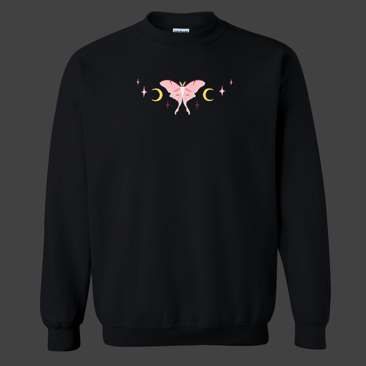 &quot;Luna Moth Pink&quot; Crewneck Sweatshirt