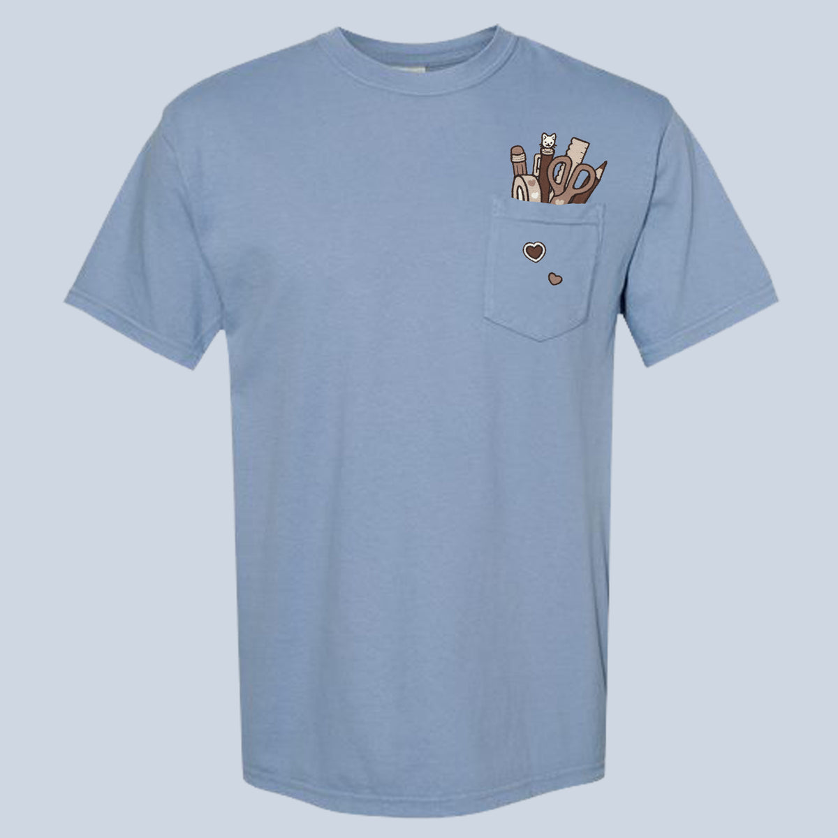 "Stationery BROWN" Pocket Tee