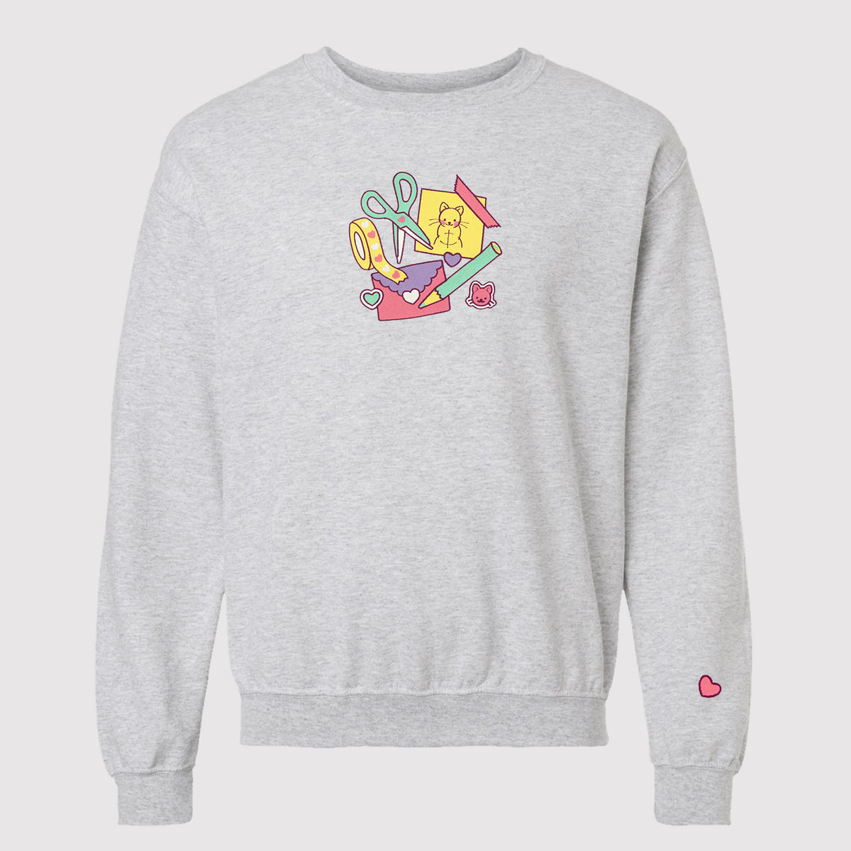 &quot;Stationery COLOURFUL&quot; Crewneck Sweatshirt