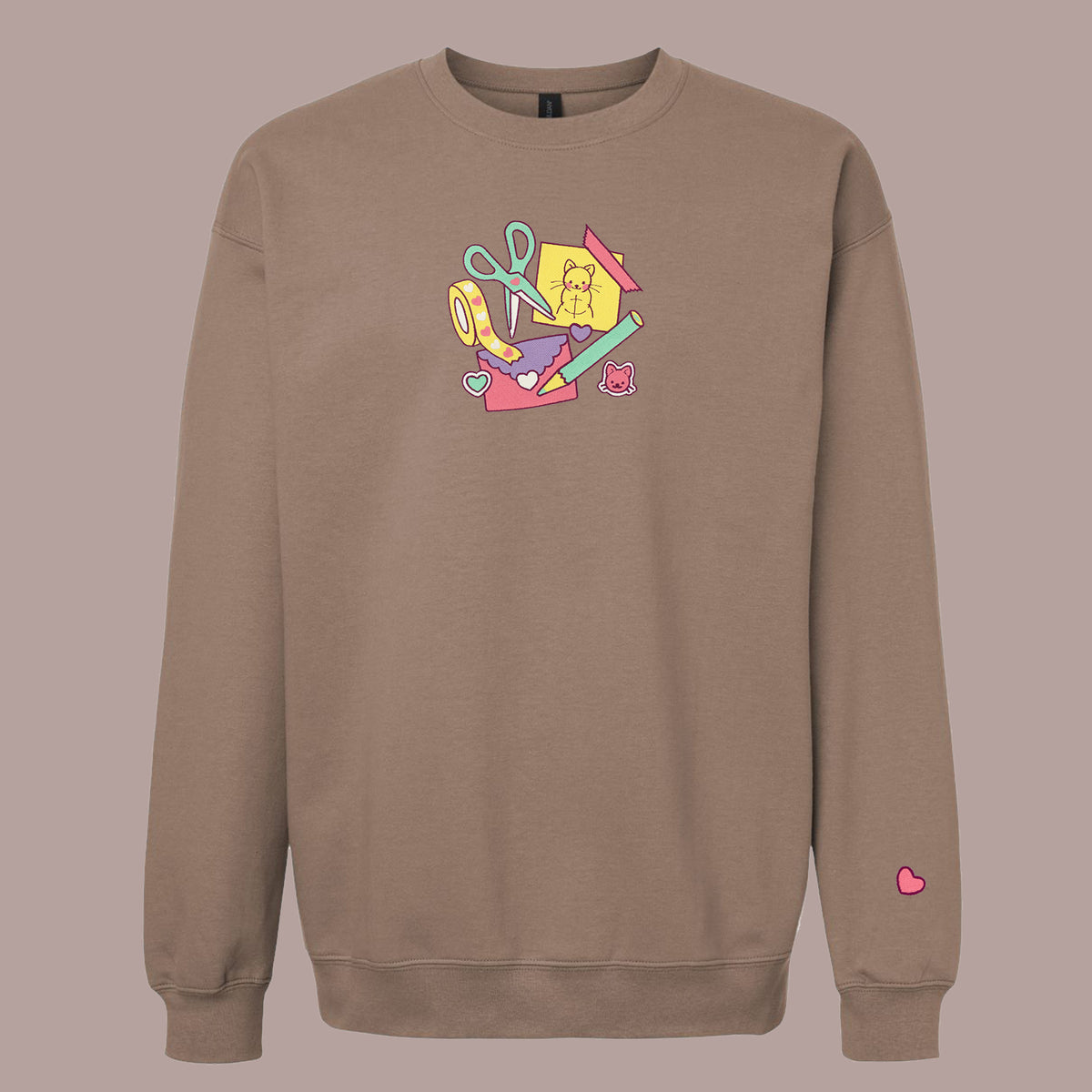 &quot;Stationery COLOURFUL&quot; Crewneck Sweatshirt