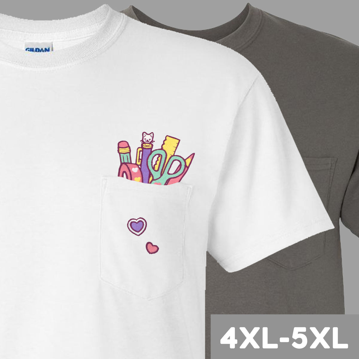 &quot;Stationery COLOURFUL&quot; Pocket Tee