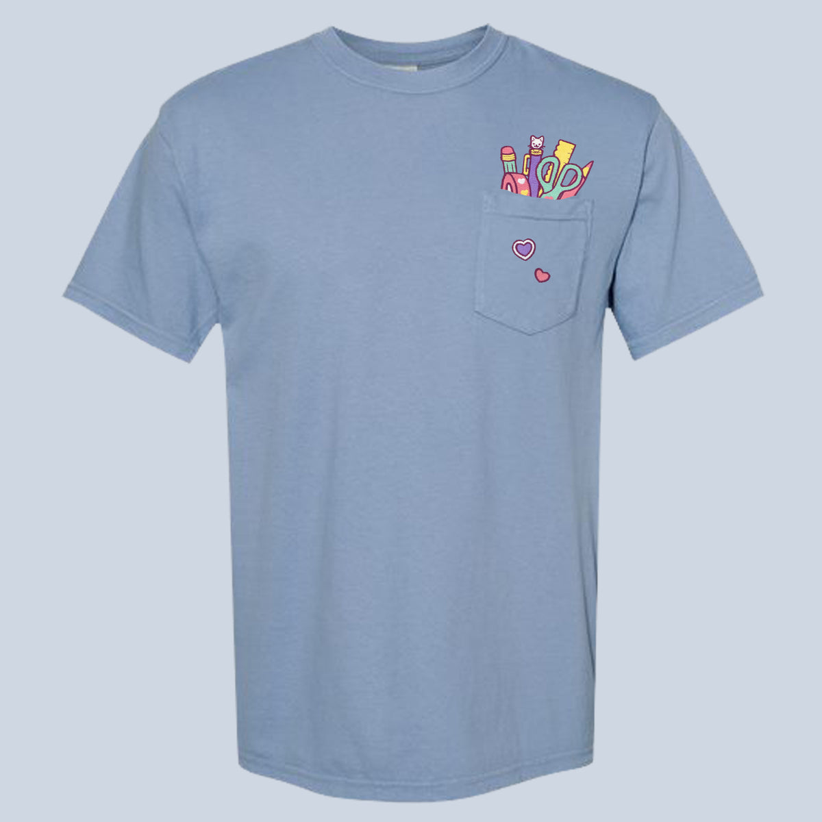 "Stationery COLOURFUL" Pocket Tee