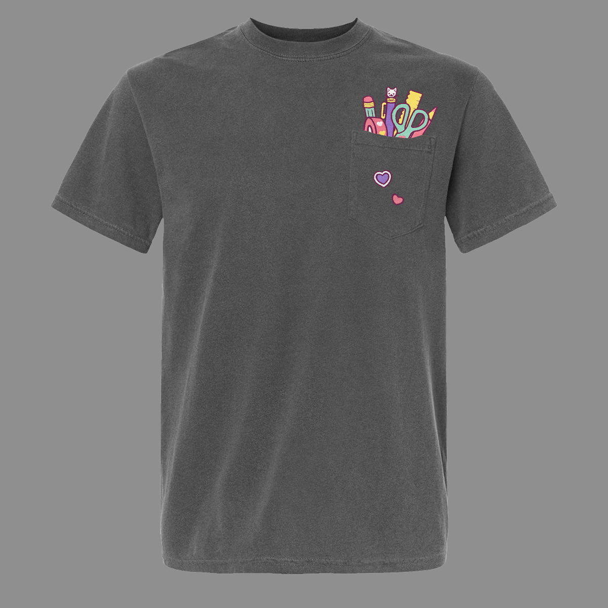 &quot;Stationery COLOURFUL&quot; Pocket Tee