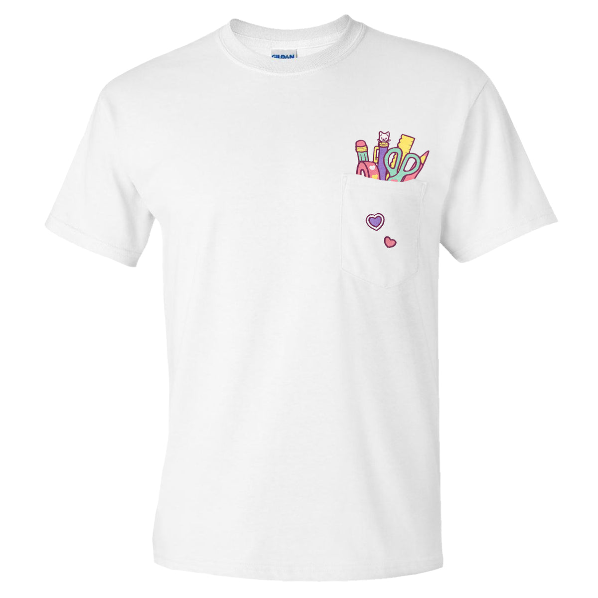 &quot;Stationery COLOURFUL&quot; Pocket Tee