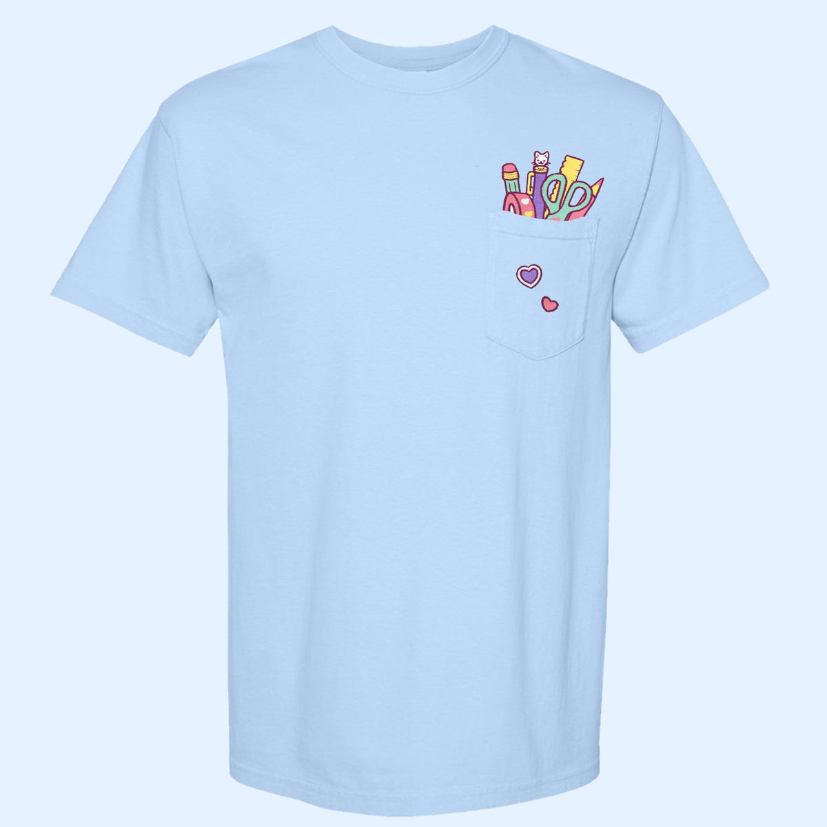 &quot;Stationery COLOURFUL&quot; Pocket Tee