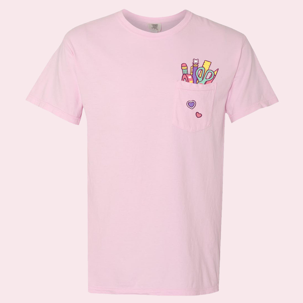 &quot;Stationery COLOURFUL&quot; Pocket Tee