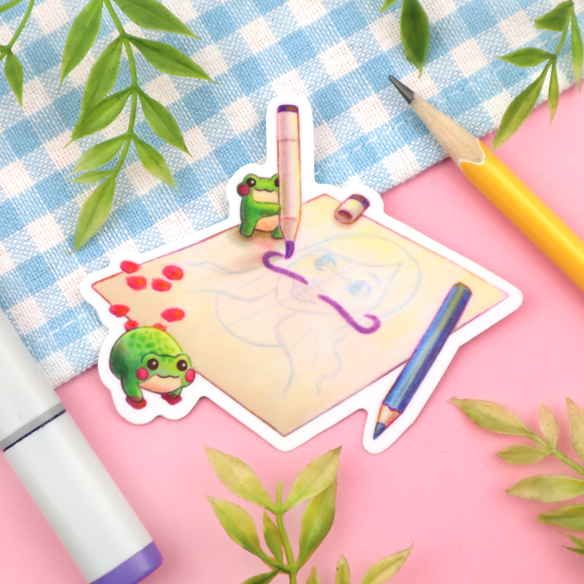 EXTRA "Marker Frog" Vinyl Sticker
