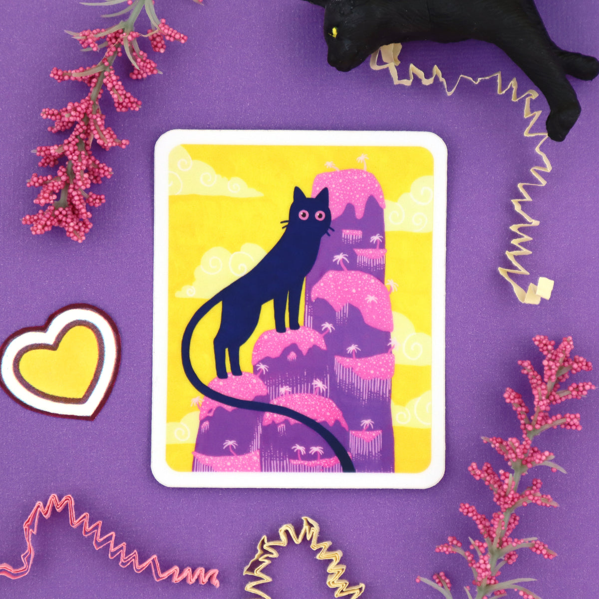 "Mountain Cat" Vinyl Sticker