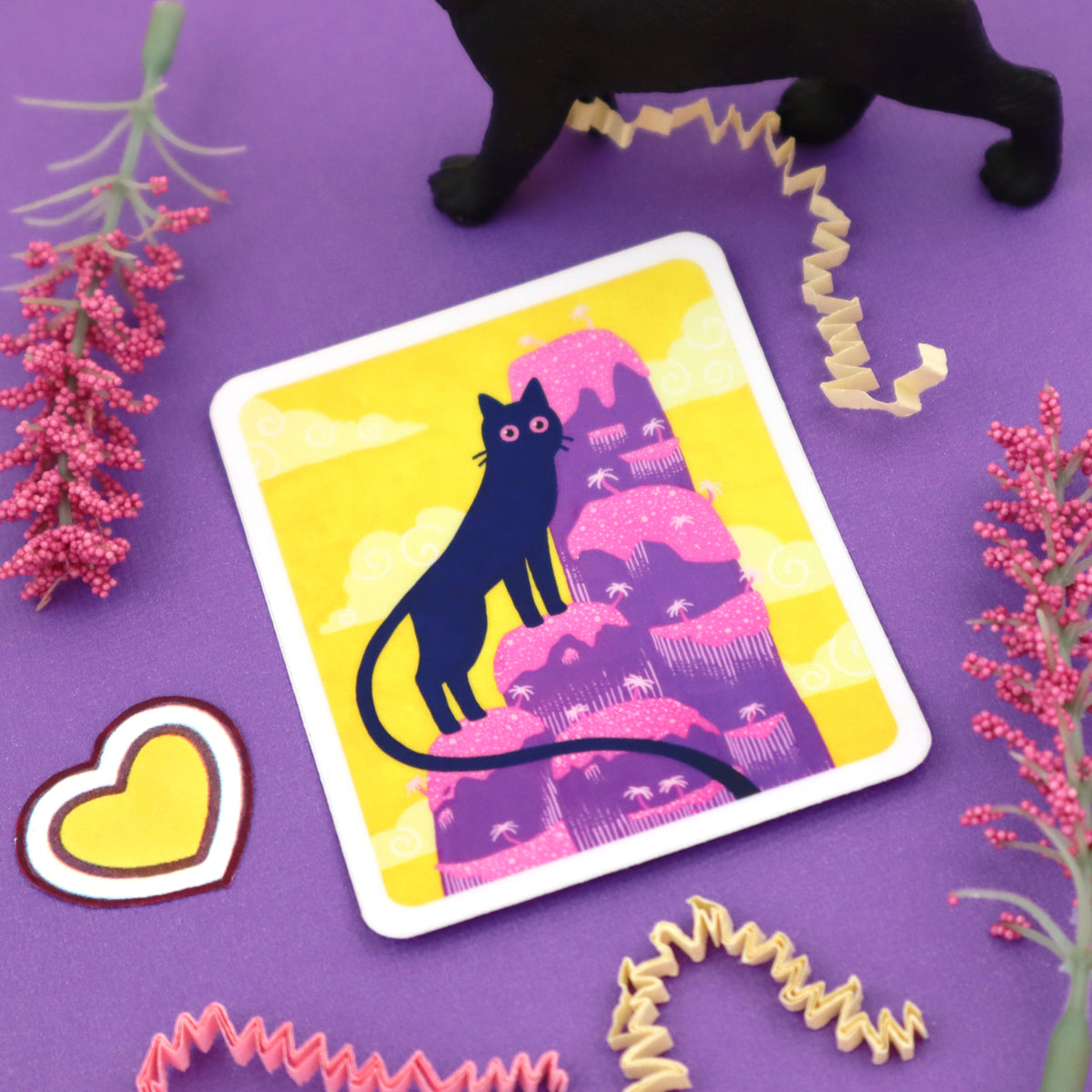 "Mountain Cat" Vinyl Sticker