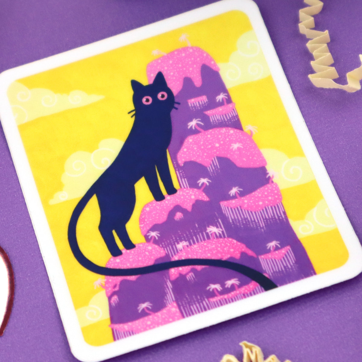 "Mountain Cat" Vinyl Sticker