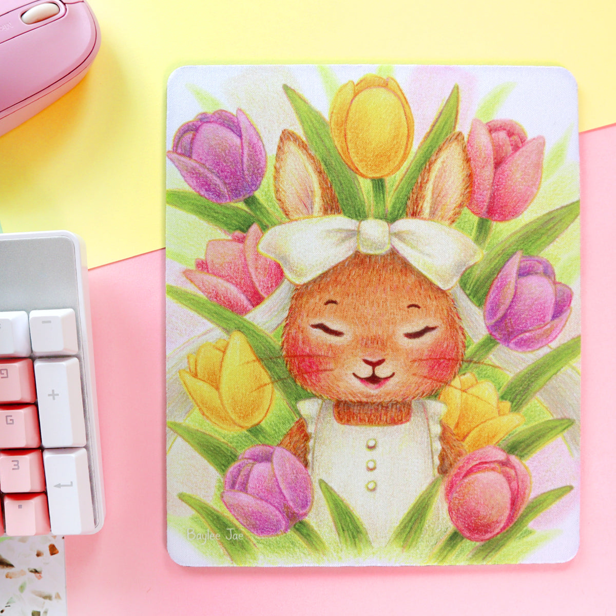 &quot;Tulip Bun&quot; Mouse Pad