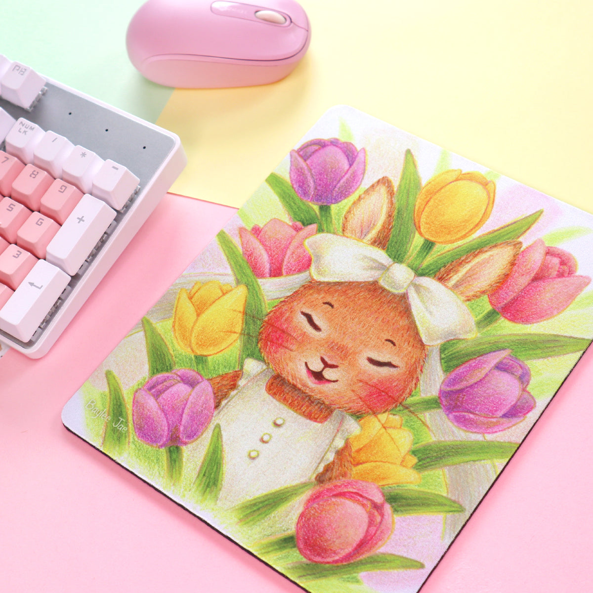 &quot;Tulip Bun&quot; Mouse Pad