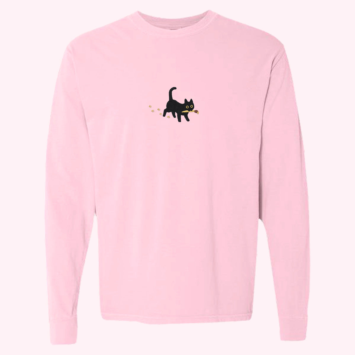 "Paintbrush Cat" Long Sleeve Tee