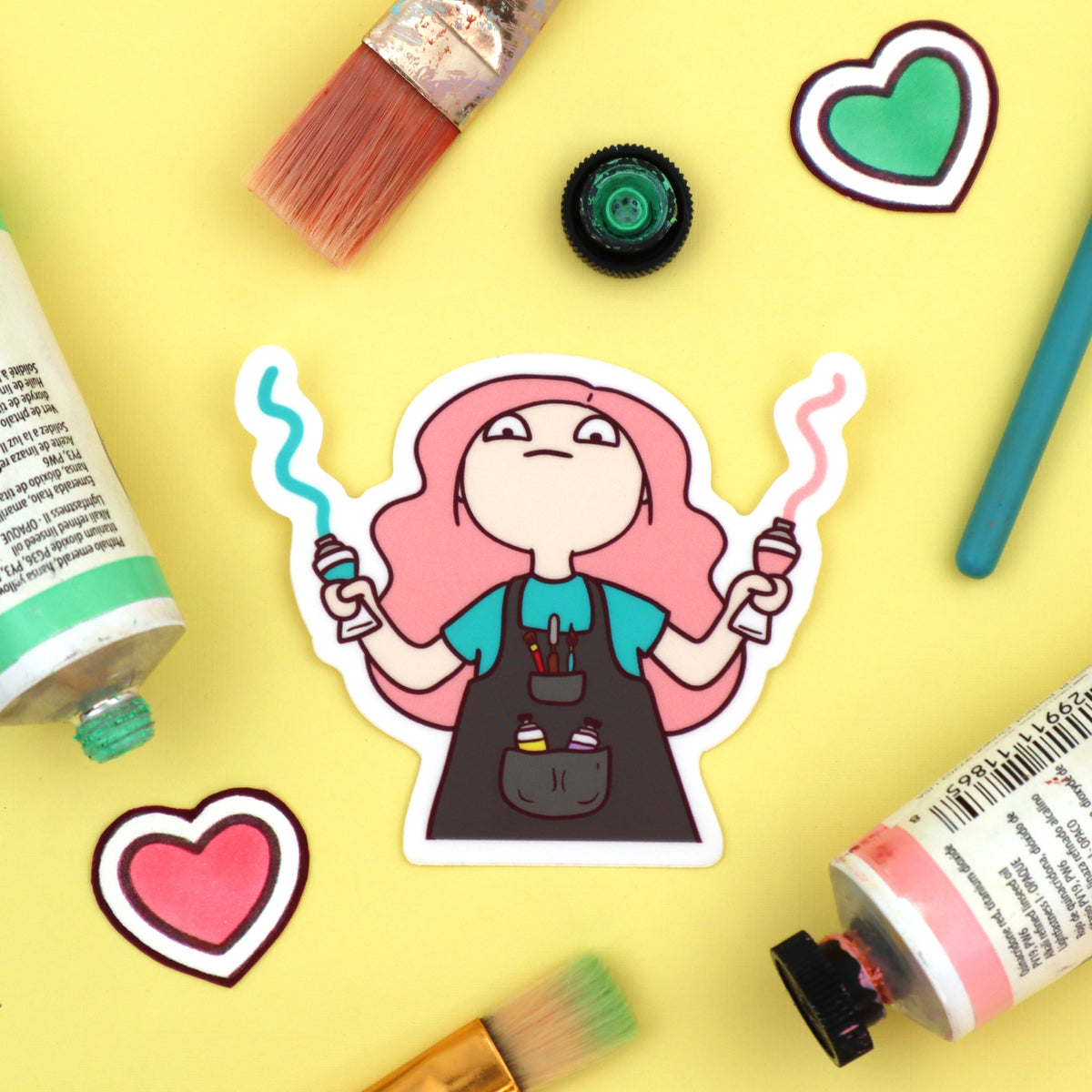 Extra "Paint Squeeze" Vinyl Sticker