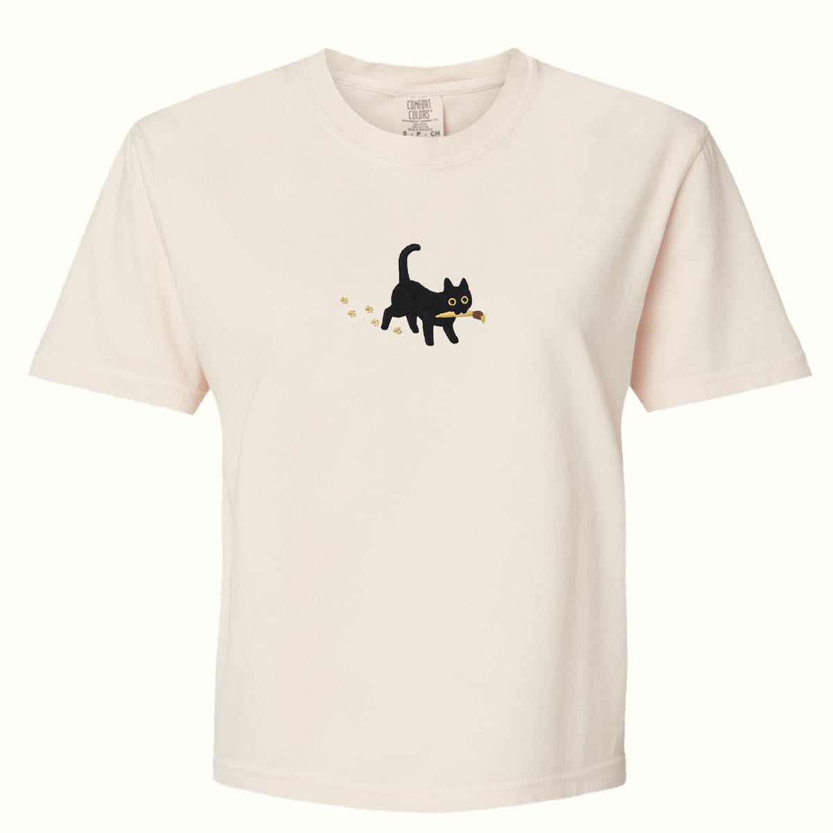 "Paintbrush Cat" Boxy Tee