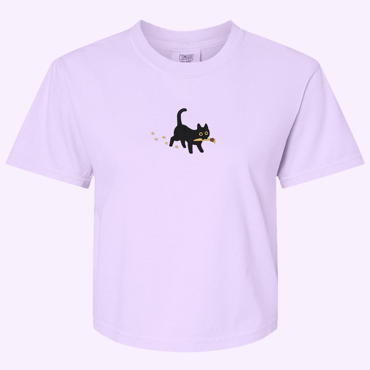 "Paintbrush Cat" Boxy Tee
