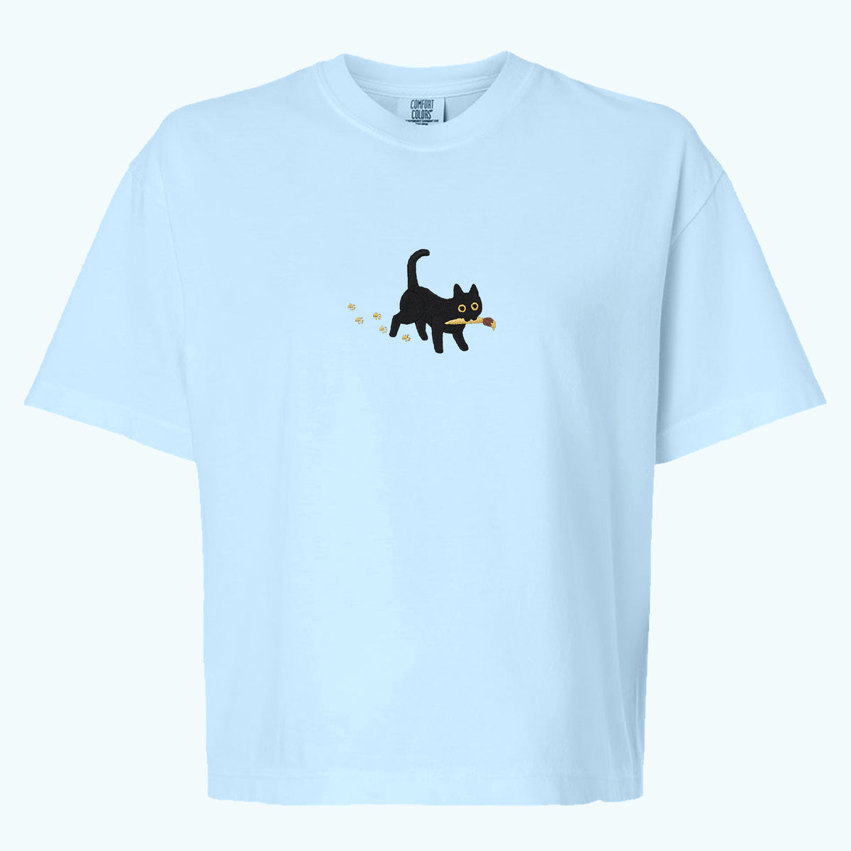 "Paintbrush Cat" Boxy Tee