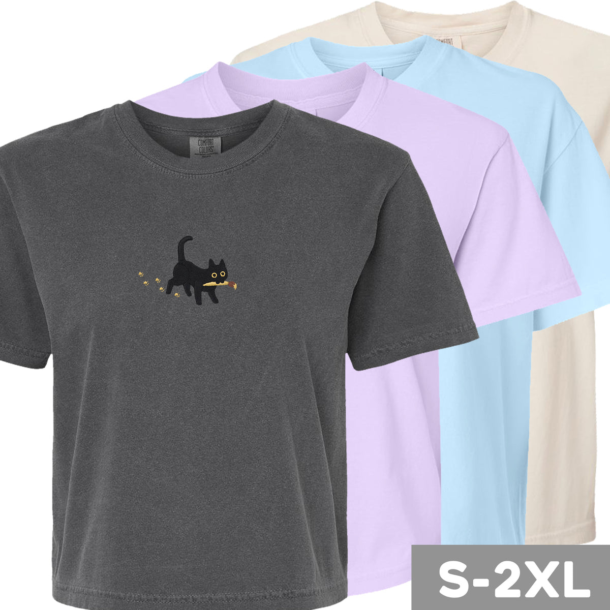"Paintbrush Cat" Boxy Tee