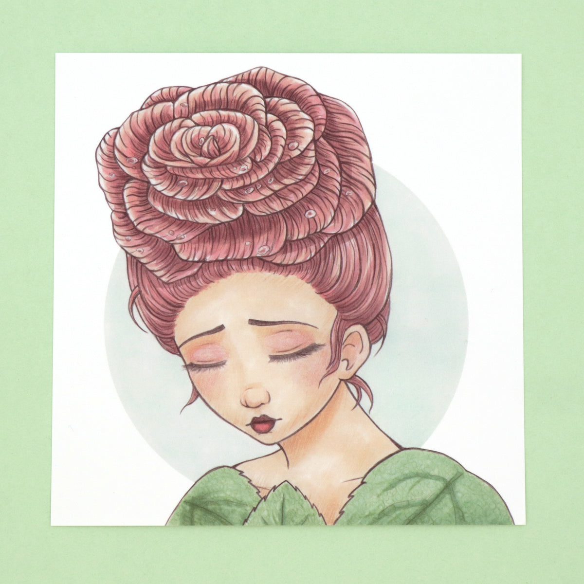 "Solemn Dewdrops" Art Print