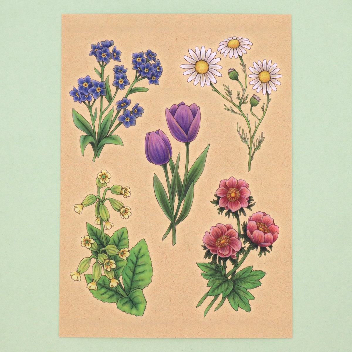 "Dainty Flowers" Art Print