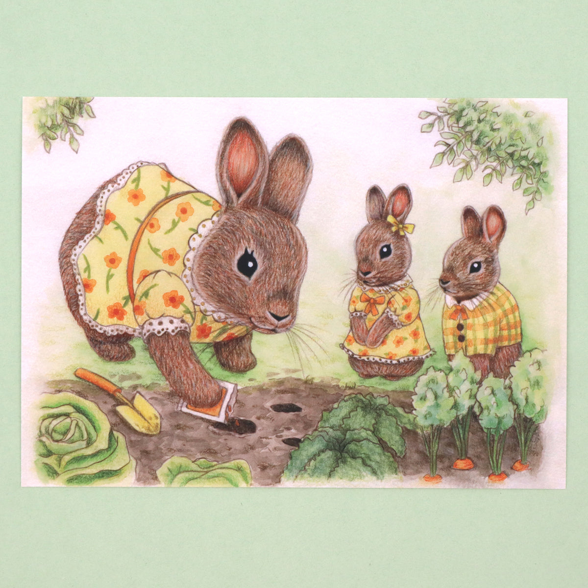 "Garden Bun Lesson" Art Print