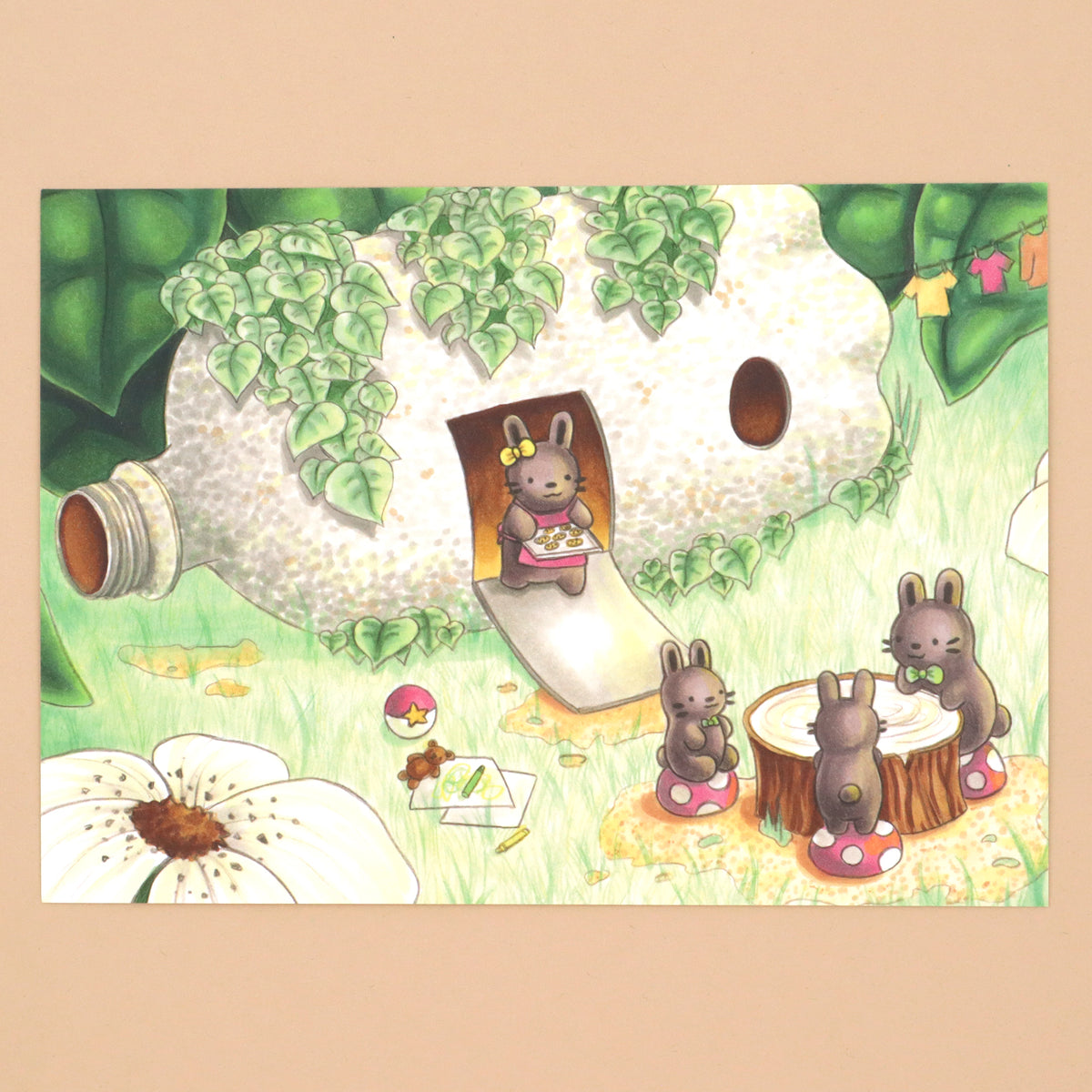 "Bottle Buns" Art Print