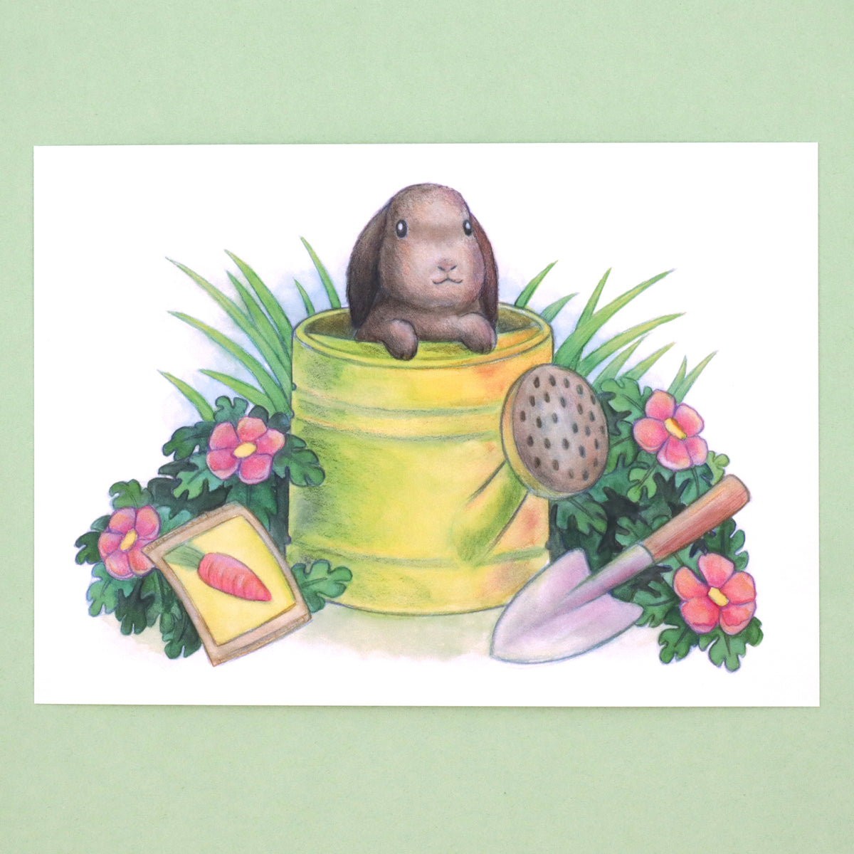 "Garden Bun" Art Print