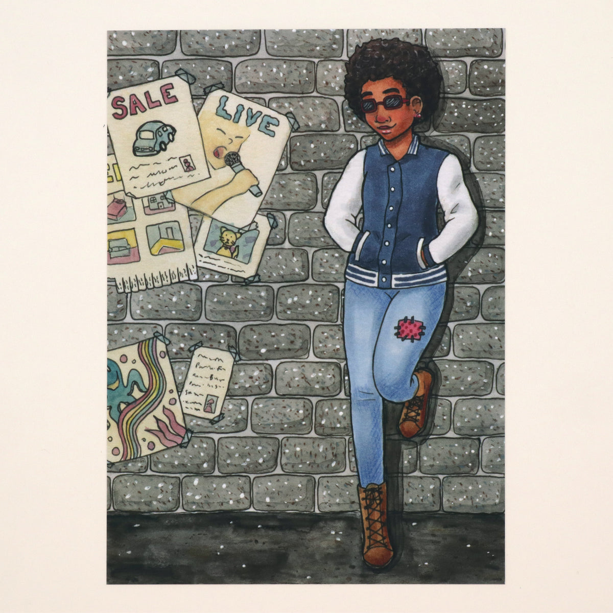 "Alley Girl" Art Print
