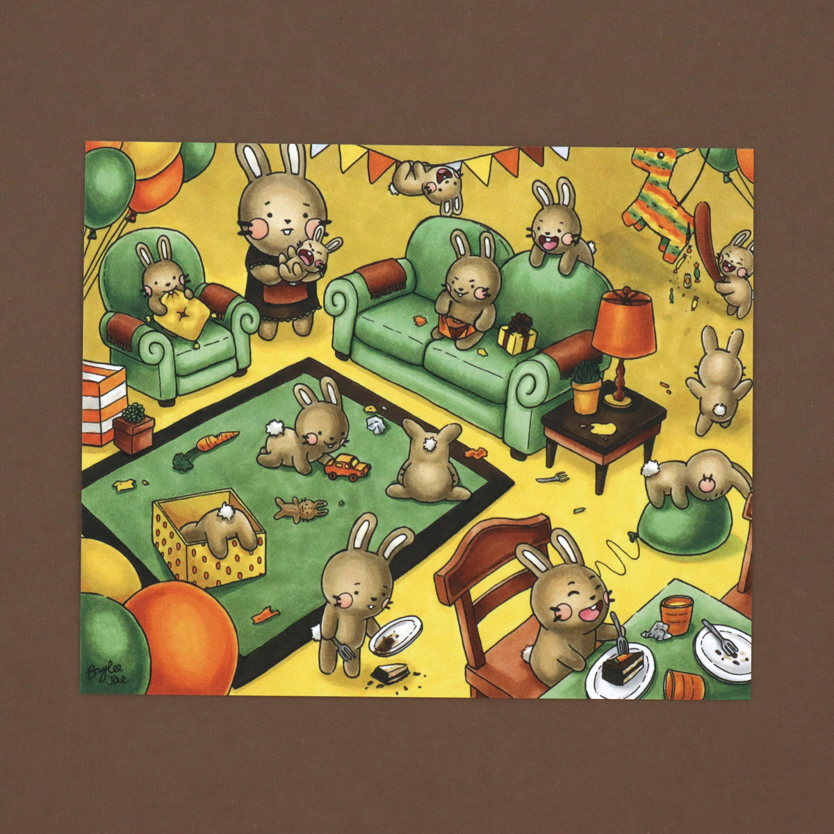 "Bun Birthday" Art Print