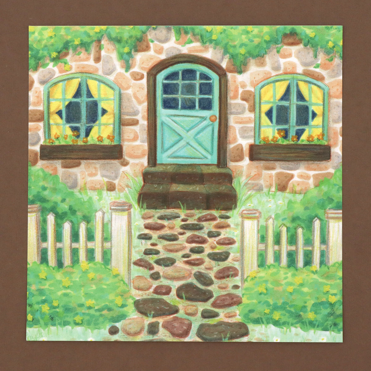 "Cottage Front" Art Print