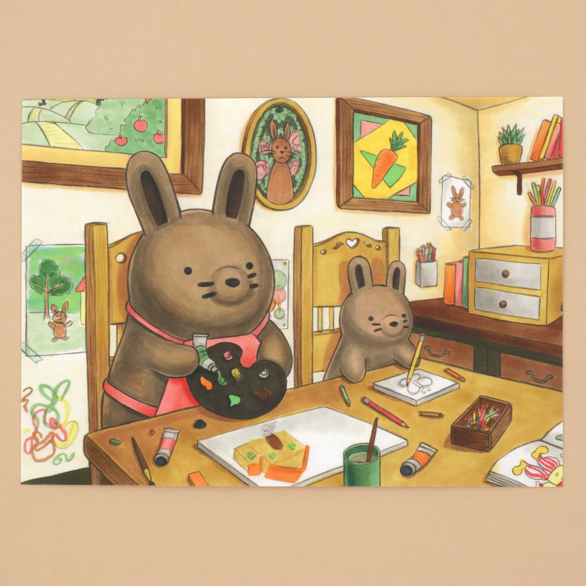 "Artsy Buns" Art Print