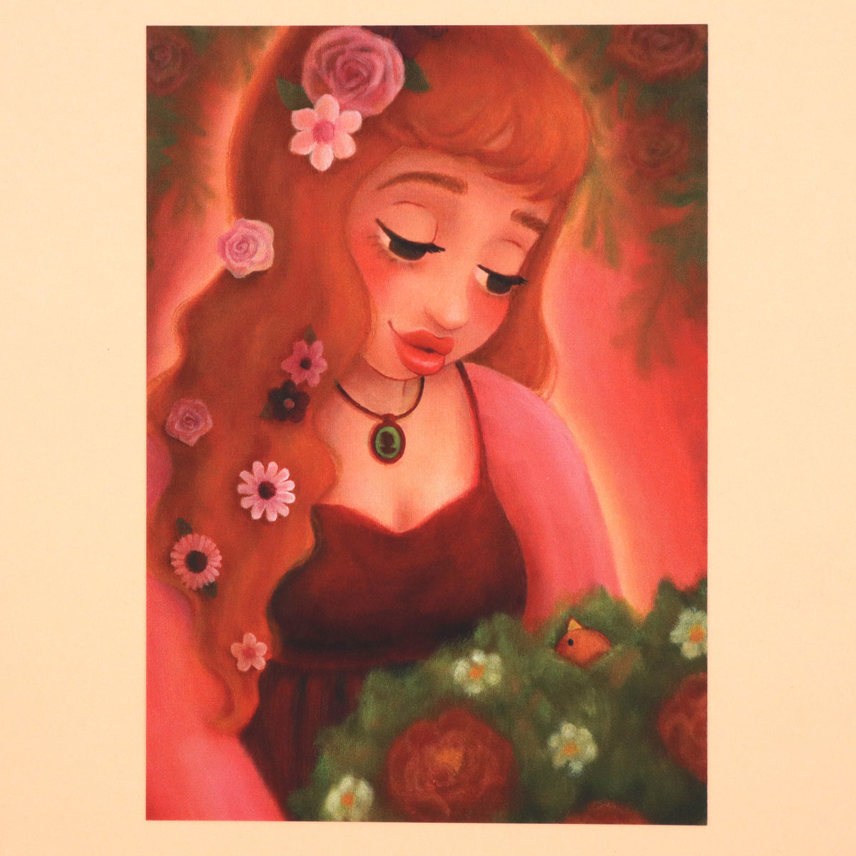 "Floral Friend" Art Print