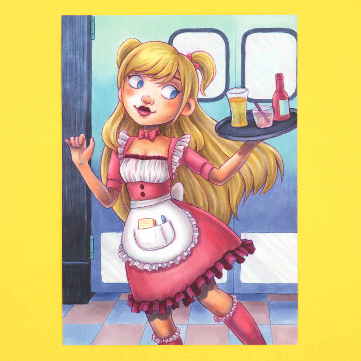 "Apron Girl 3.0" Art Print