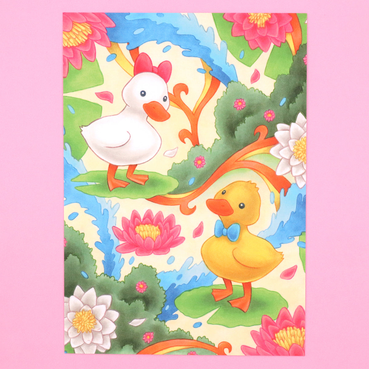 "Little Duckies" Art Print