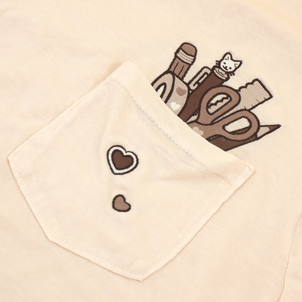 "Stationery BROWN" Pocket Tee