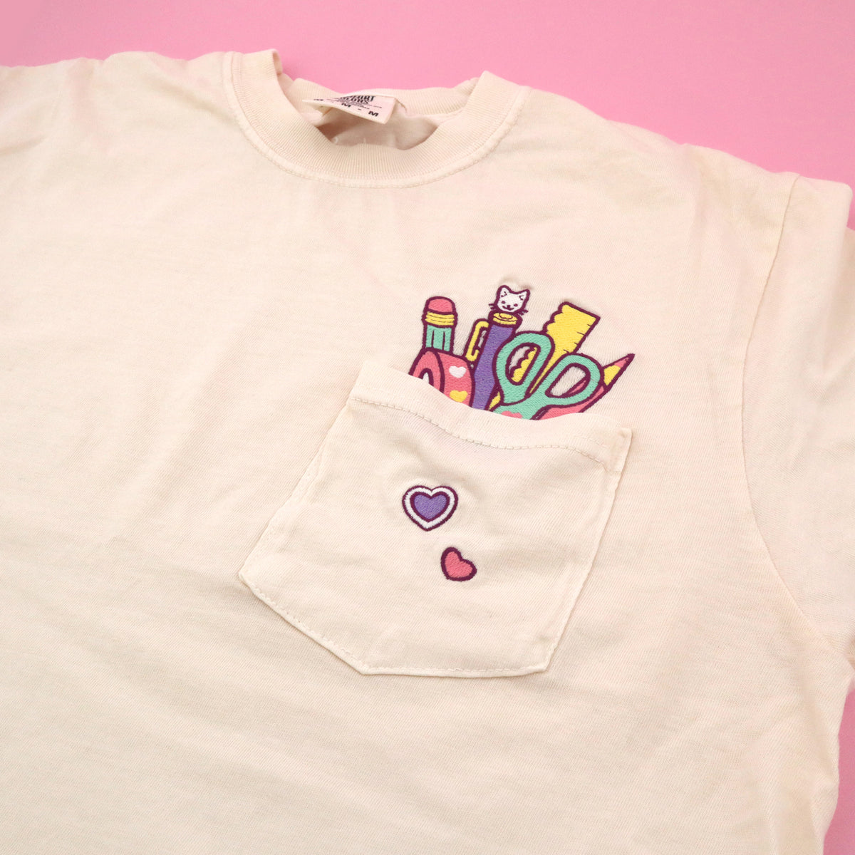 &quot;Stationery COLOURFUL&quot; Pocket Tee