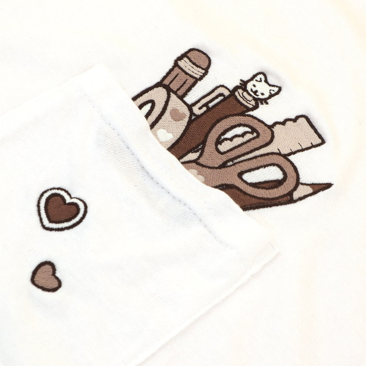&quot;Stationery BROWN&quot; Pocket Tee