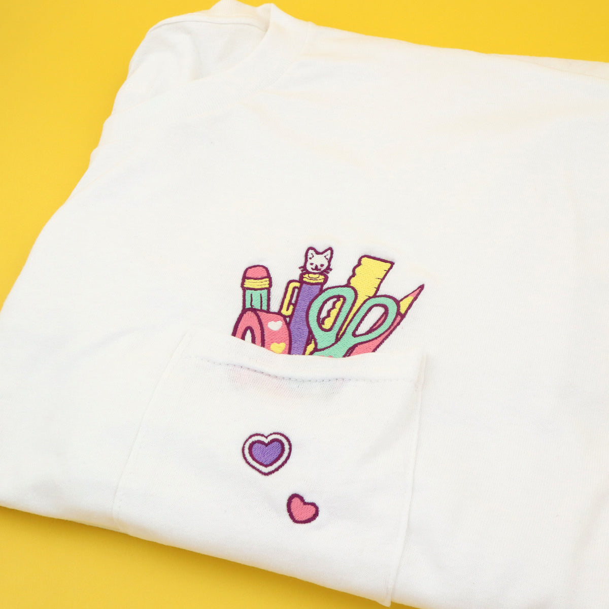 &quot;Stationery COLOURFUL&quot; Pocket Tee