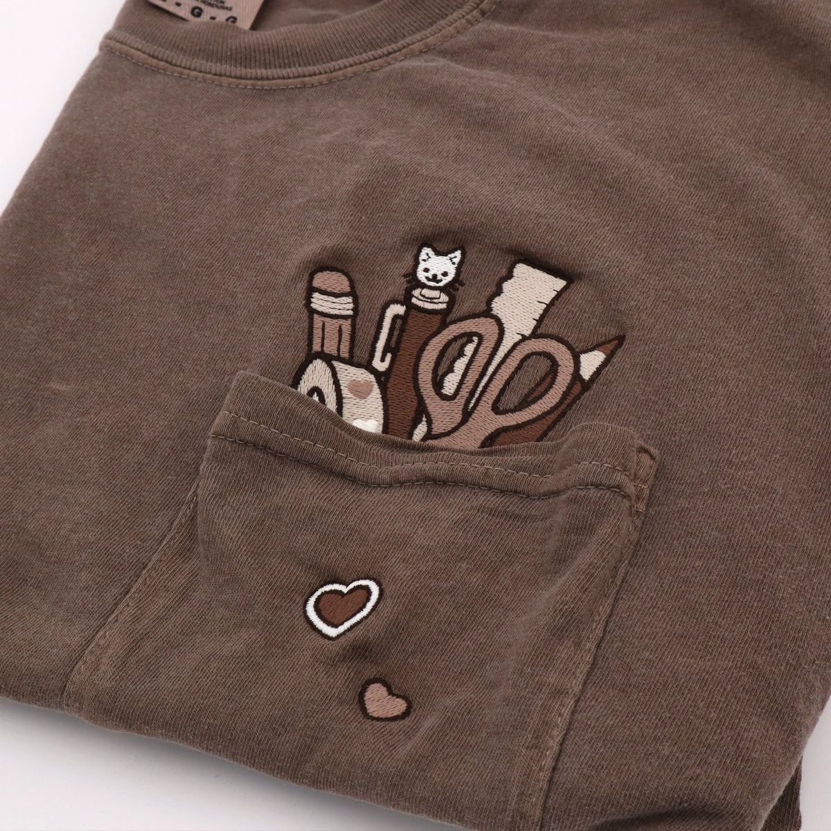 "Stationery BROWN" Pocket Tee