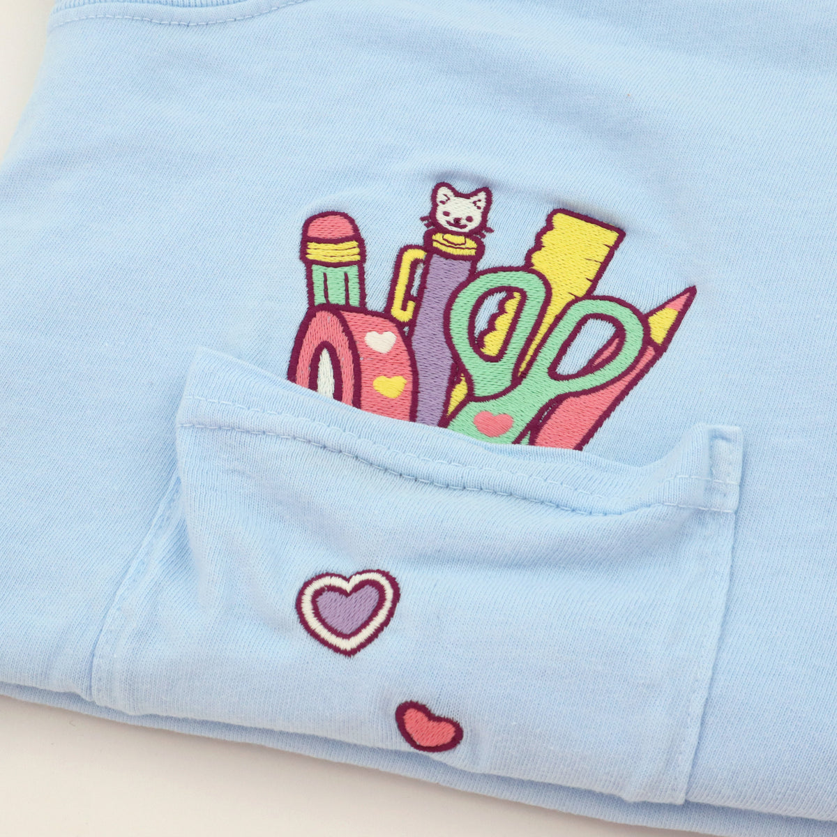 "Stationery COLOURFUL" Pocket Tee