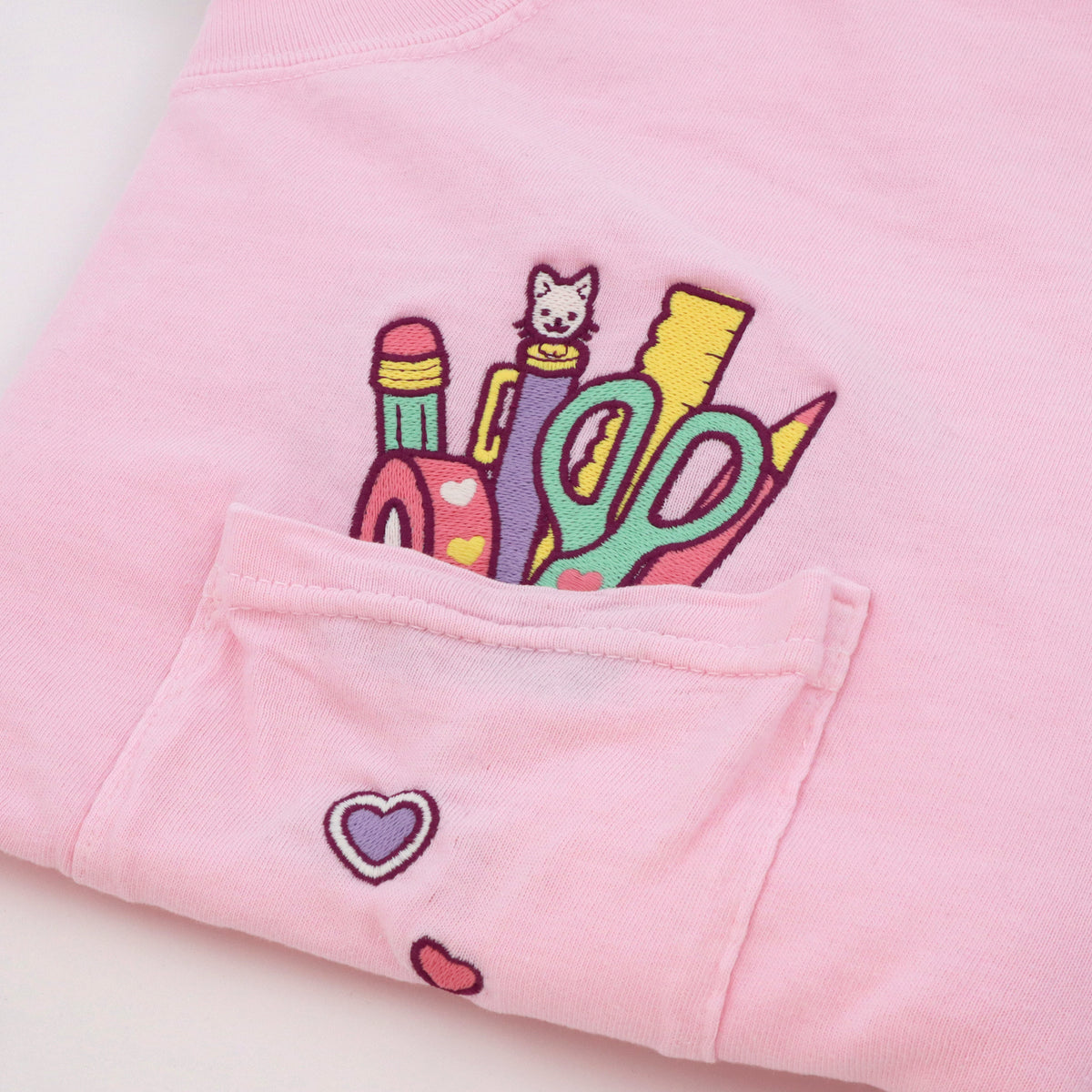 "Stationery COLOURFUL" Pocket Tee